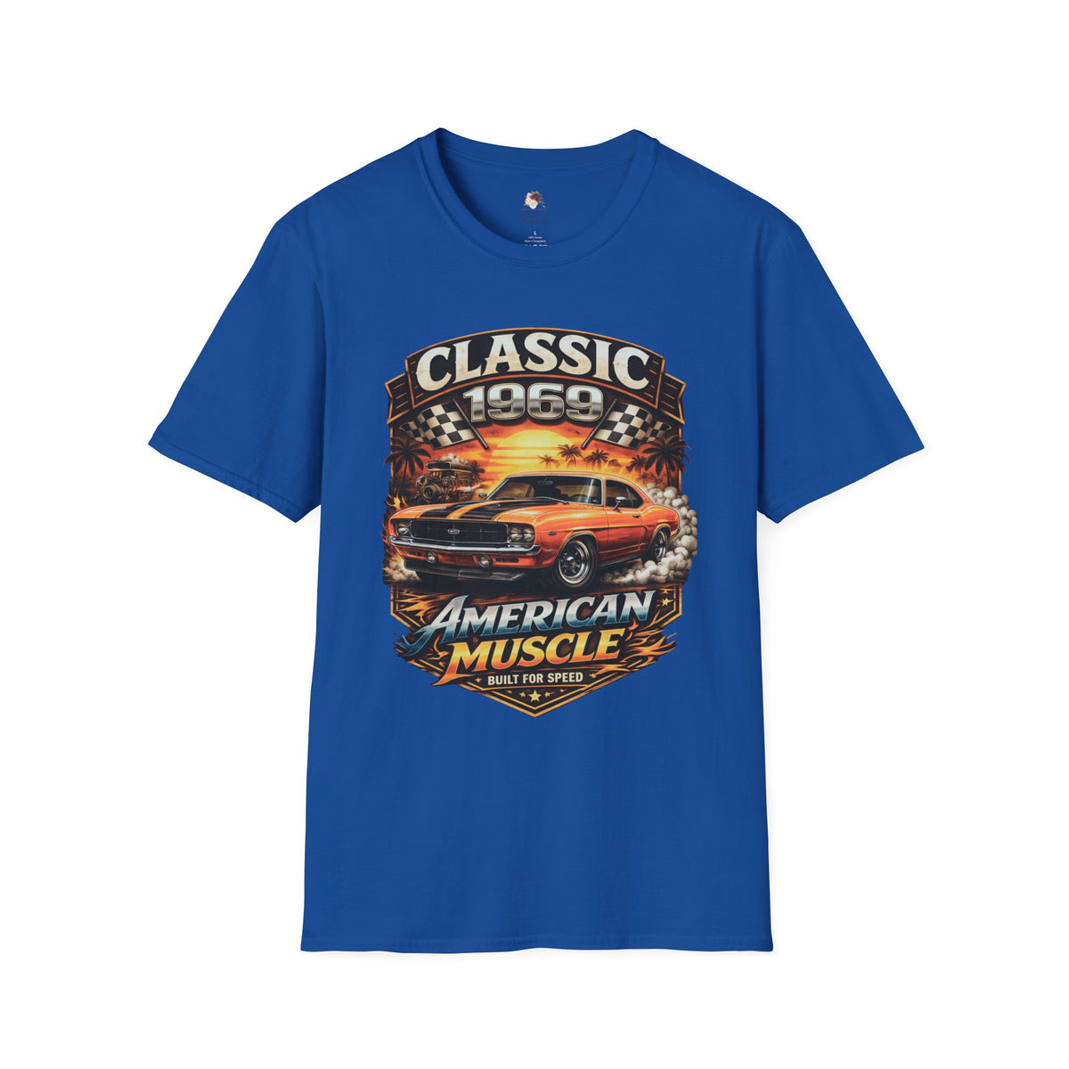 1969 Classic American Muscle Car T-Shirt | Vintage Camaro Graphic