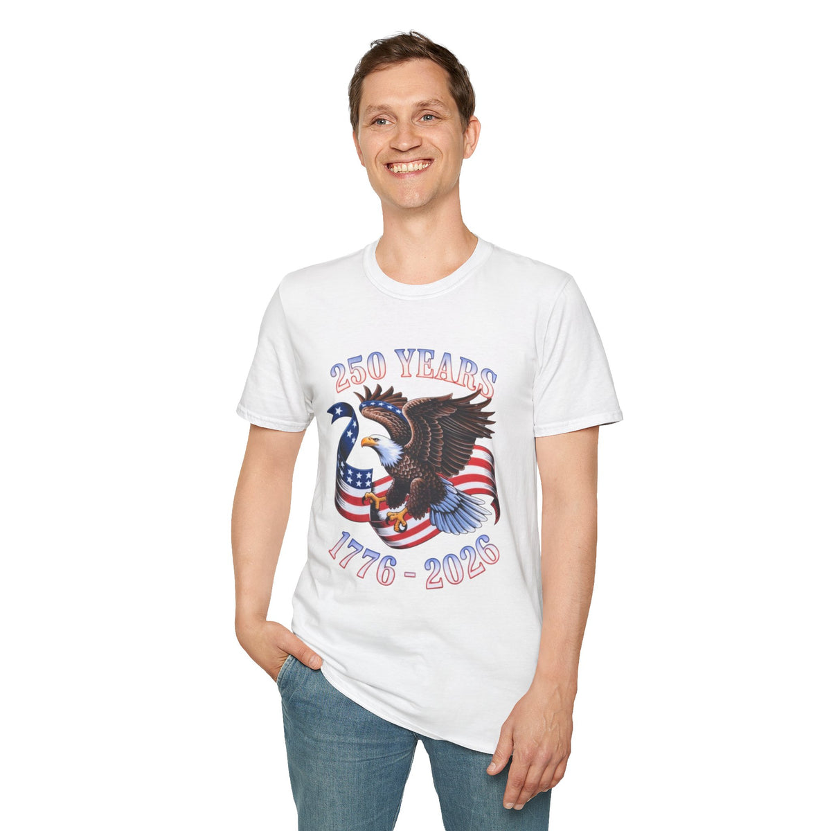 250th America Bald Eagle T-Shirt | Independence Day Patriotic Tee