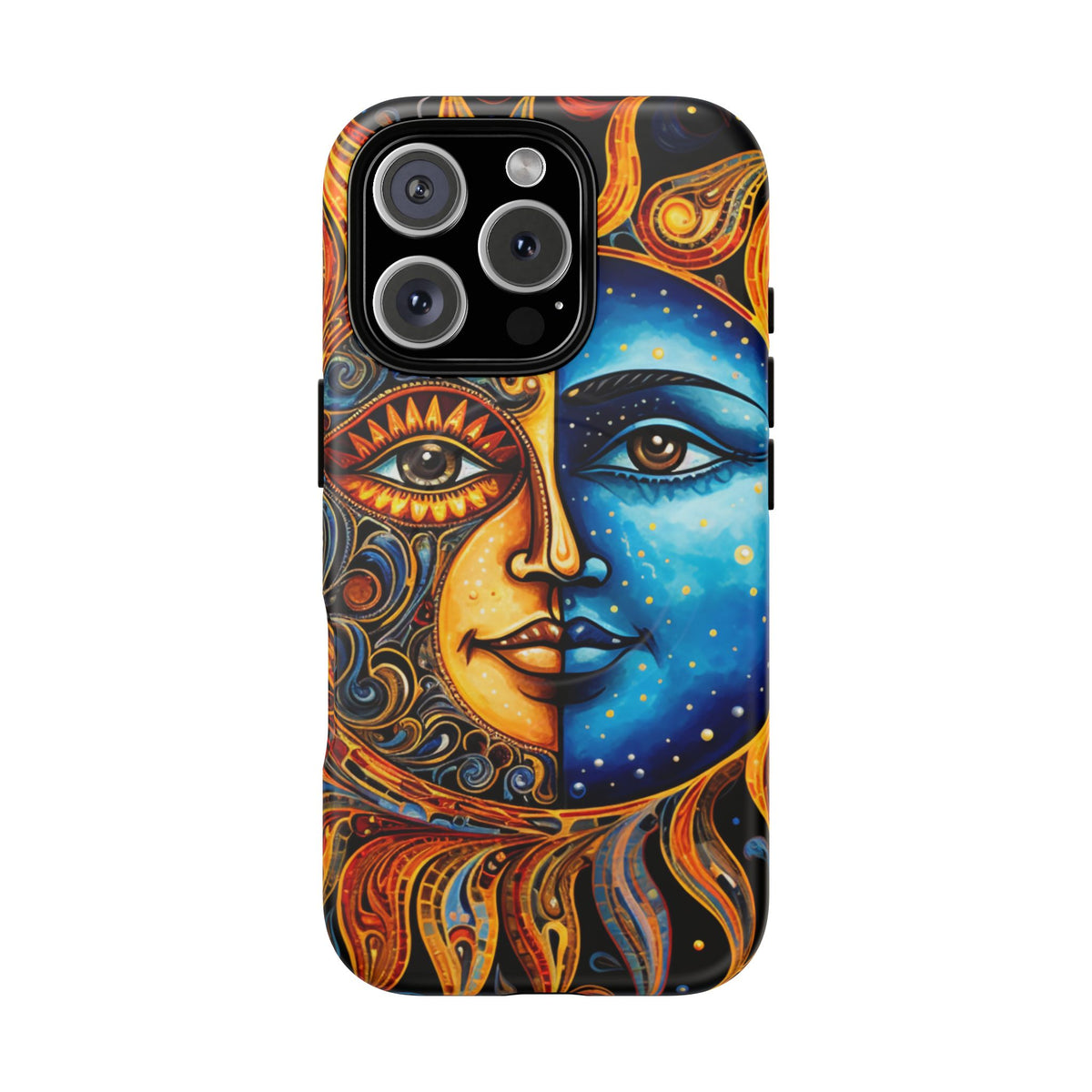 Sun and Moon Face Phone Case | Tough Magnetic Case