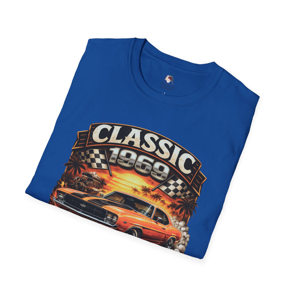 1969 Classic American Muscle Car T-Shirt | Vintage Camaro Graphic