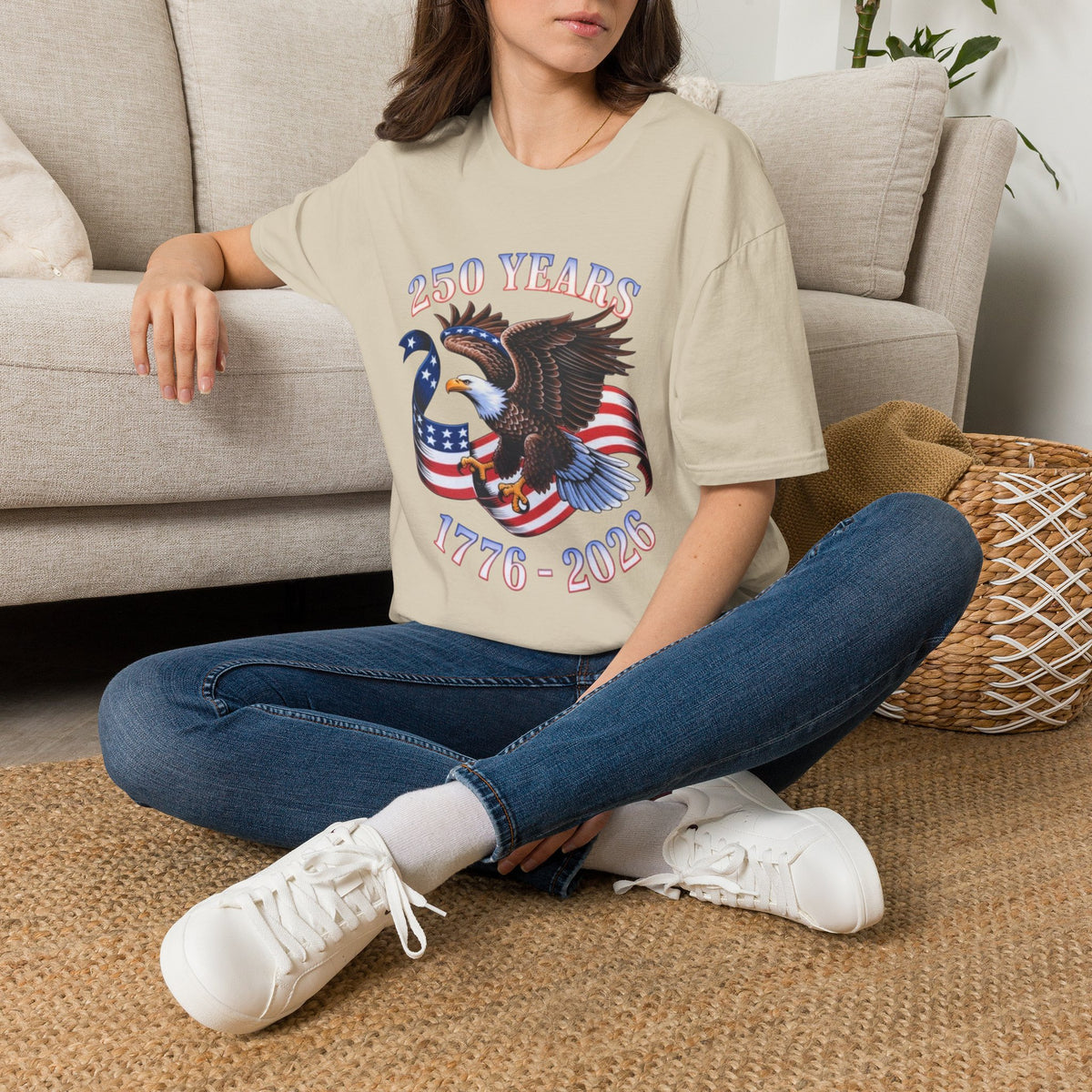 250th America Bald Eagle T-Shirt | Independence Day Patriotic Tee
