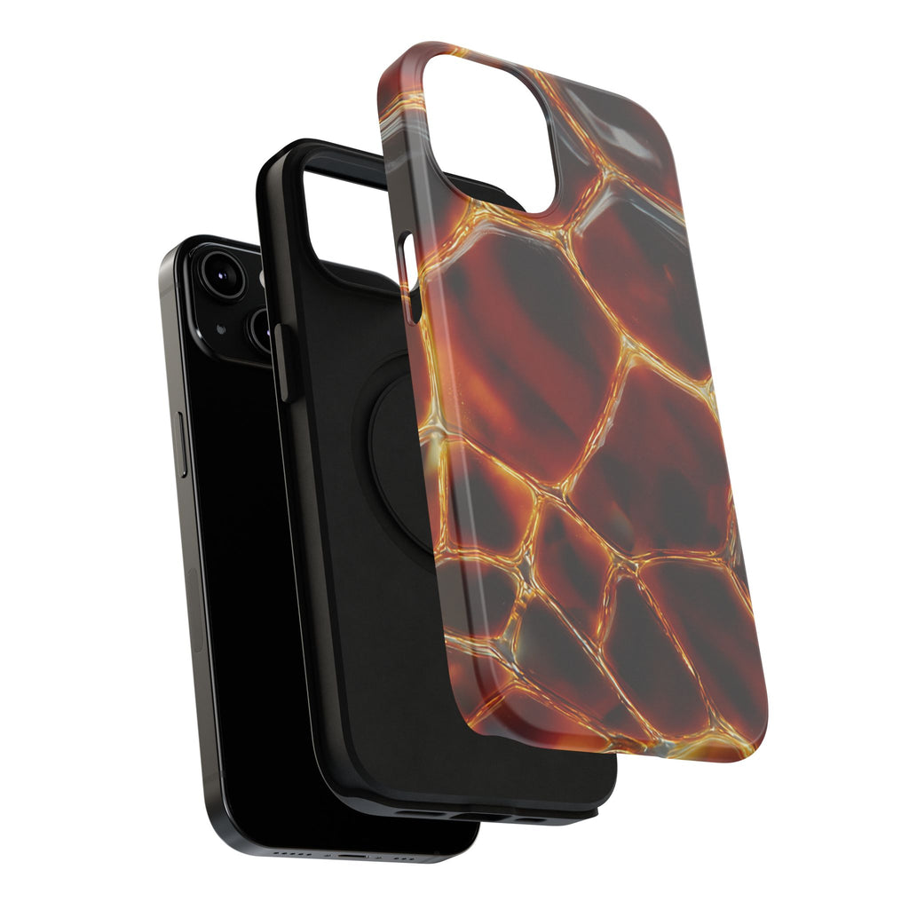 Molten Amber Tortoiseshell Phone Case | Impact-Resistant Case