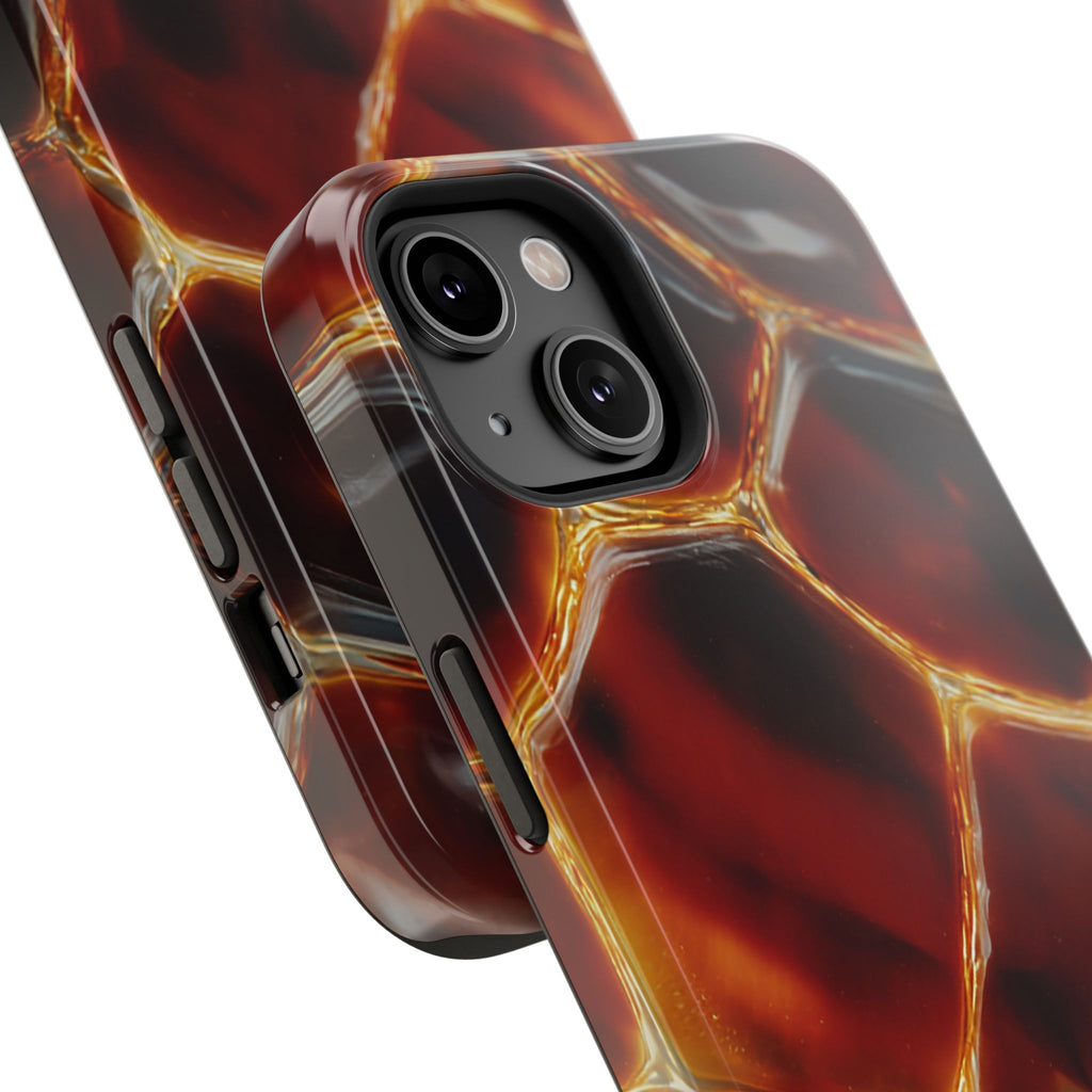 Molten Amber Tortoiseshell Phone Case | Impact-Resistant Case