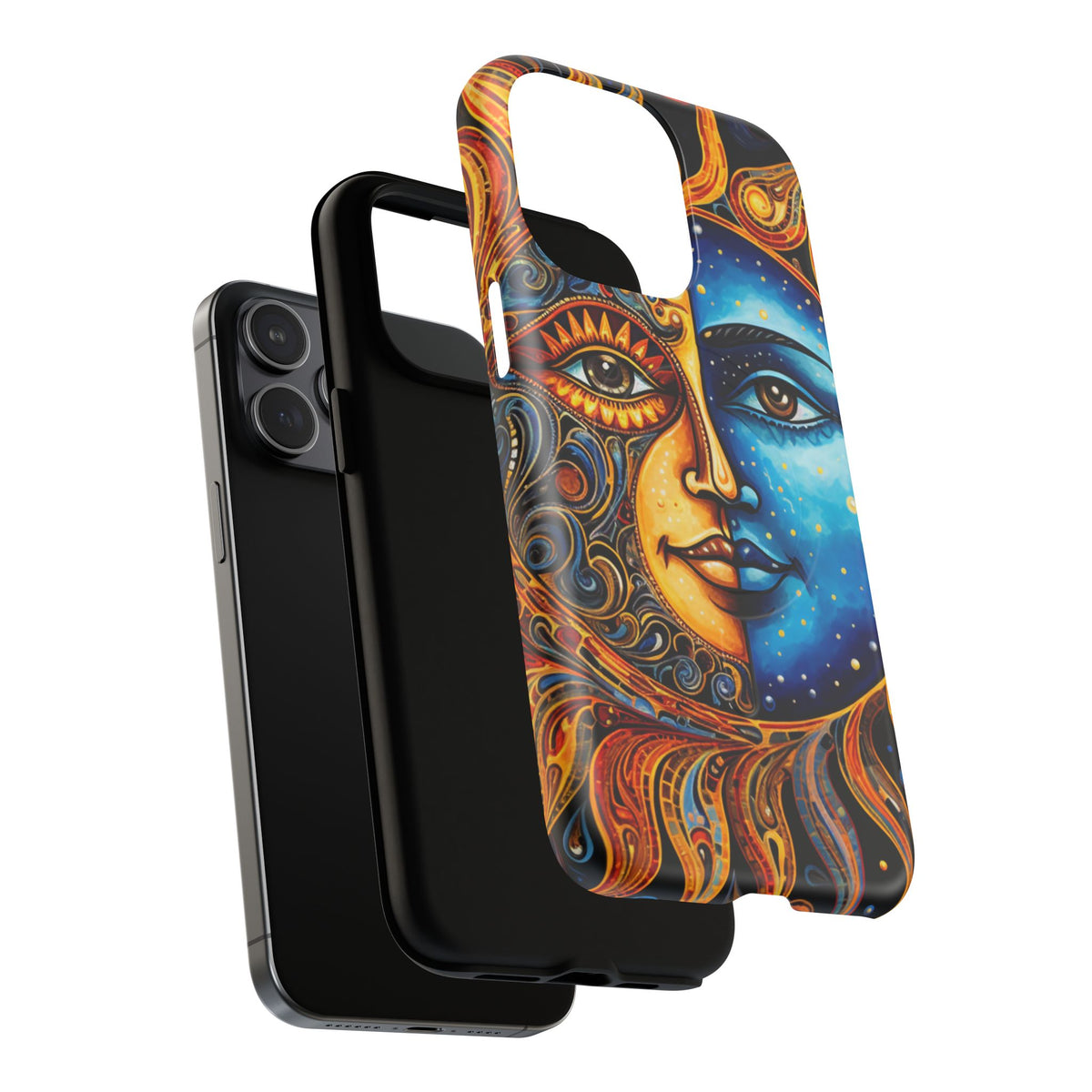 Sun and Moon Face Phone Case | Tough Magnetic Case