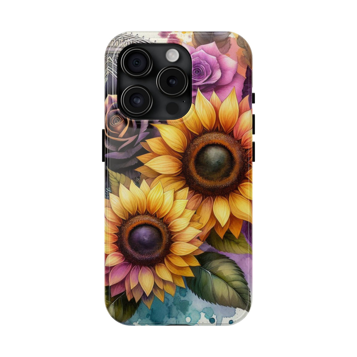 Vibrant Floral Phone Cases, Tough Phone Cover, Artistic Protection, Gift for Flower Lovers, Colorful Phone Accessory