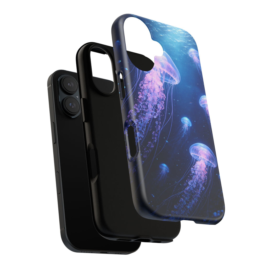 Jellyfish Illustration Phone Case | Tough Case, Ocean Marine Life