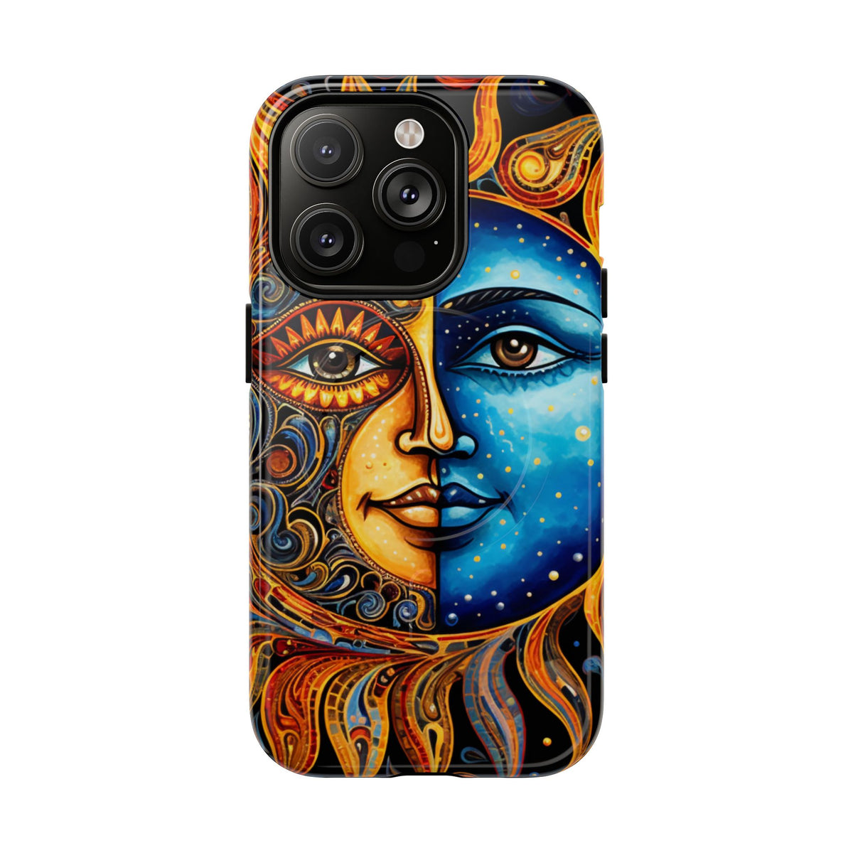 Sun and Moon Face Phone Case | Tough Magnetic Case