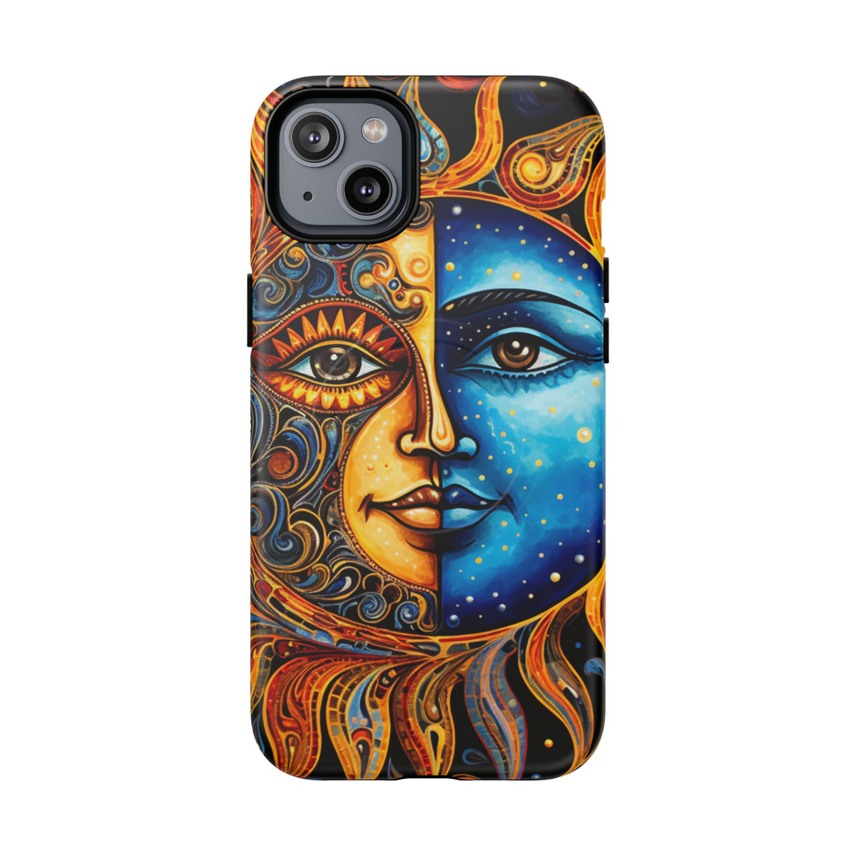 Sun and Moon Face Phone Case | Tough Magnetic Case