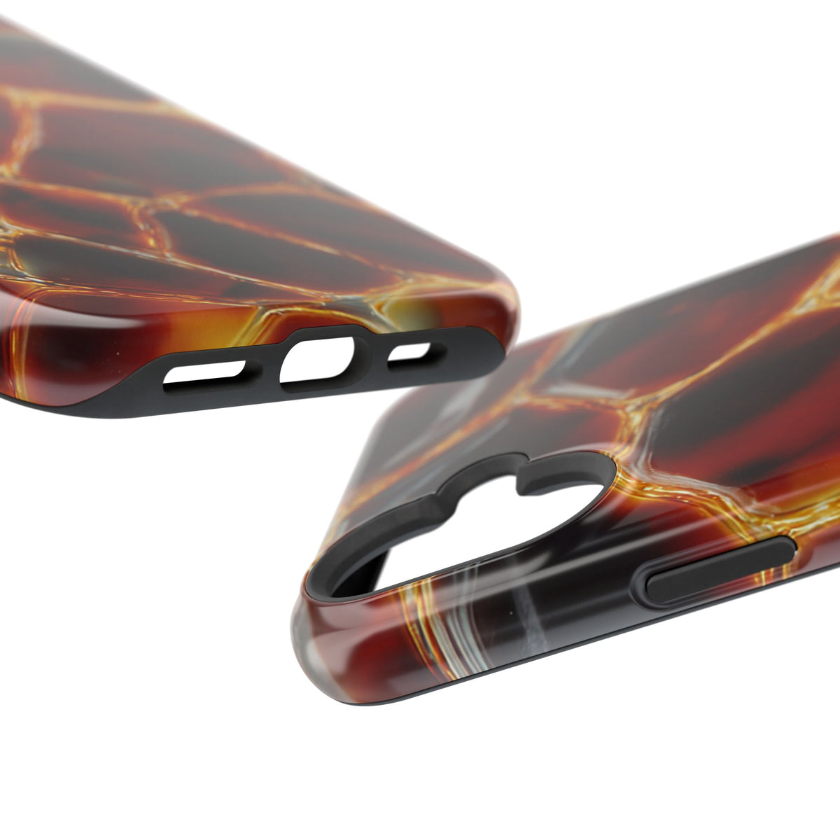 Molten Amber Tortoiseshell Phone Case | Impact-Resistant Case