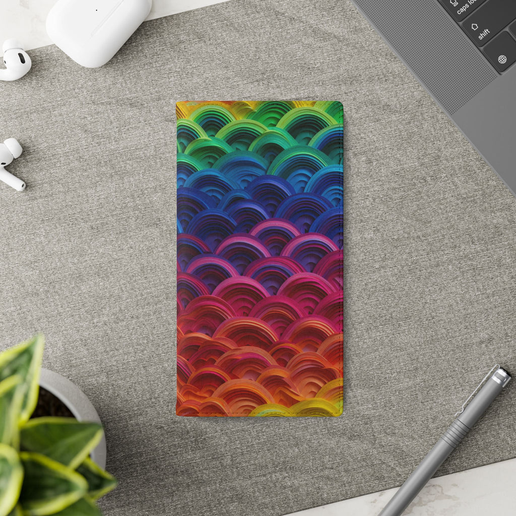 Rainbow Wave Scales Flip Case | Colorful Gradient Phone Cover