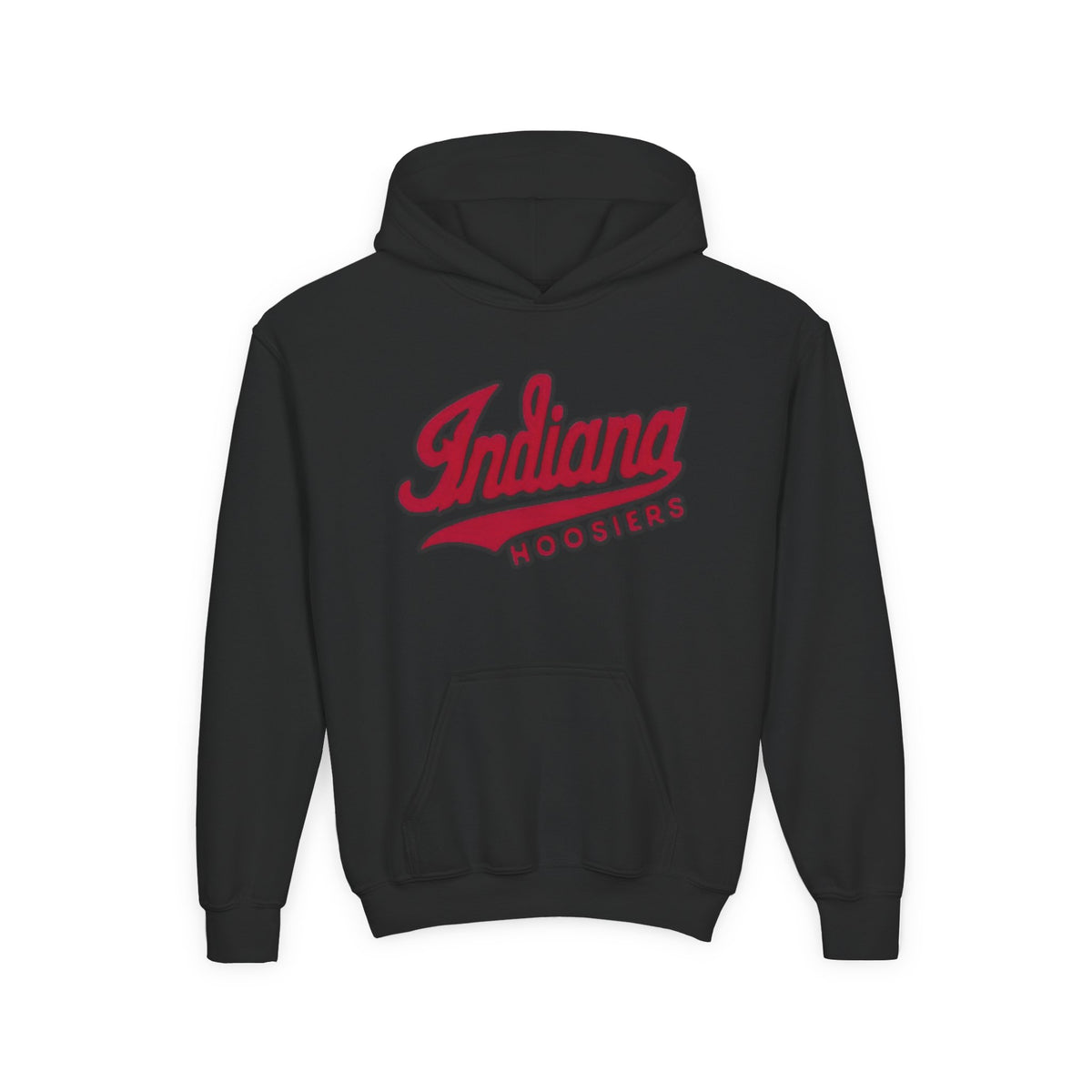 Indiana Hoosiers Youth Hoodie | College Script Sweatshirt | Crimson Team Logo | Kids IU Fan Pullover | Game Day Gift