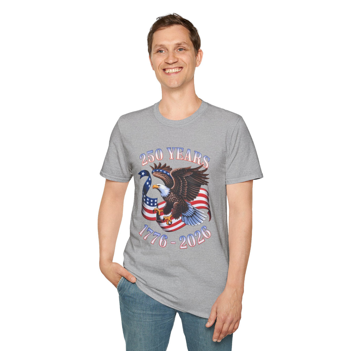 250th America Bald Eagle T-Shirt | Independence Day Patriotic Tee