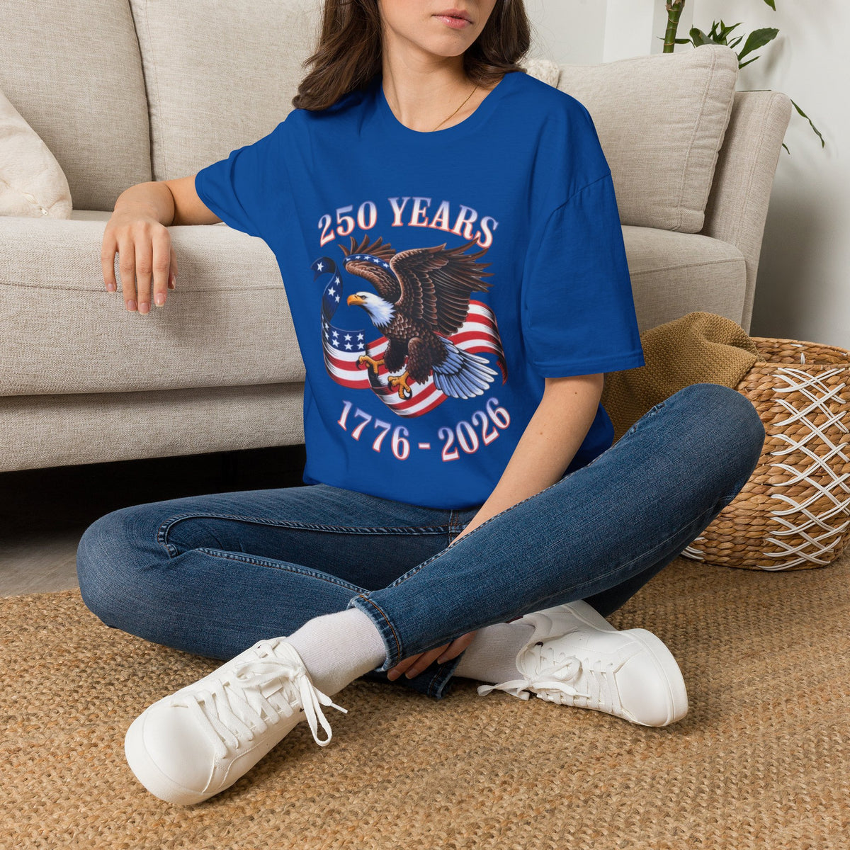 250th America Bald Eagle T-Shirt | Independence Day Patriotic Tee