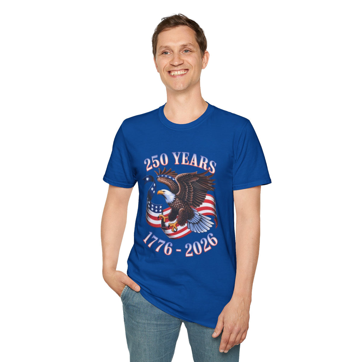 250th America Bald Eagle T-Shirt | Independence Day Patriotic Tee