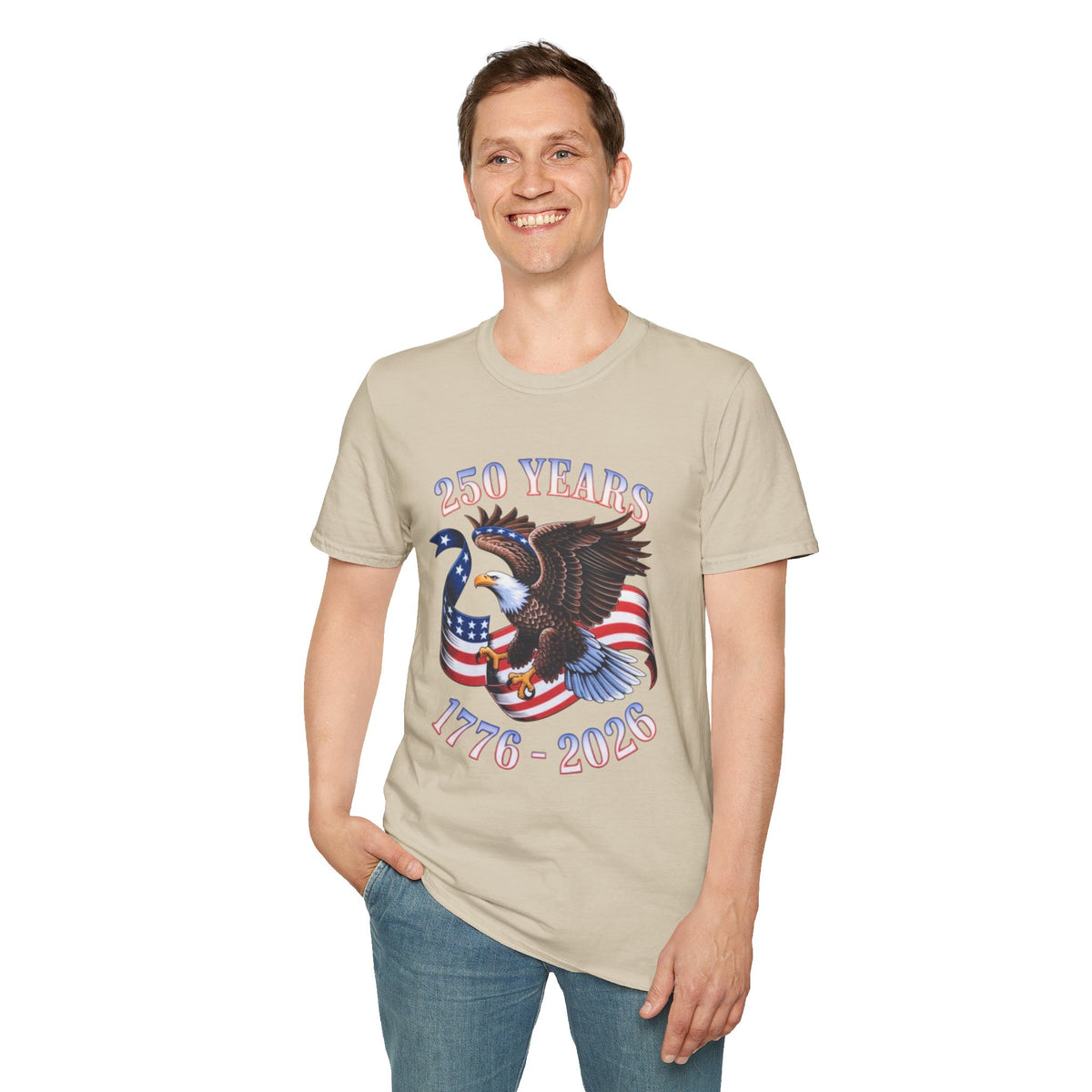250th America Bald Eagle T-Shirt | Independence Day Patriotic Tee