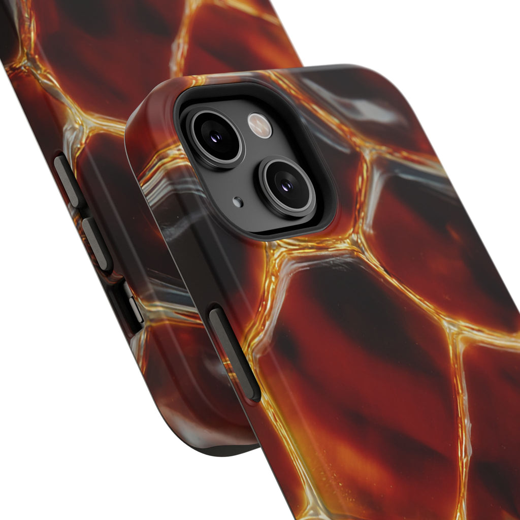 Molten Amber Tortoiseshell Phone Case | Impact-Resistant Case