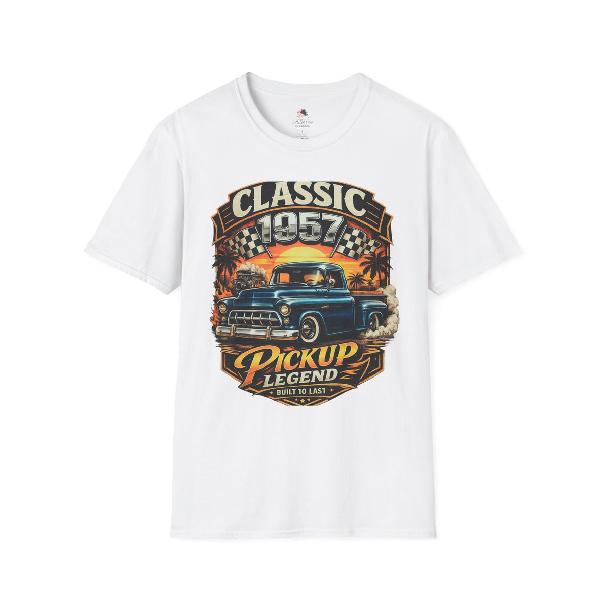 Classic 1957 Pickup Legend T-Shirt | Vintage Truck Shirt | Retro Car Tee | Classic Truck Lover Gift | Muscle Truck Graphic Tee Men