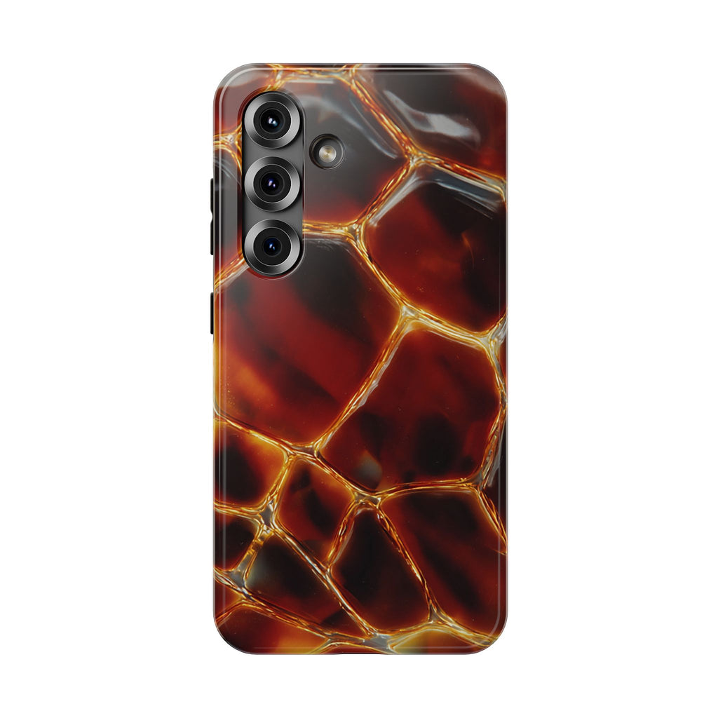 Molten Amber Tortoiseshell Phone Case | Impact-Resistant Case