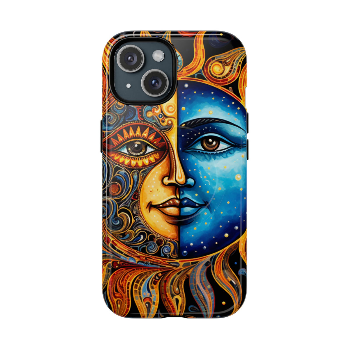 Sun and Moon Face Phone Case | Tough Magnetic Case