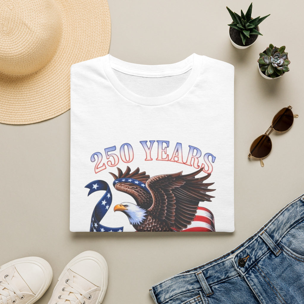 250th America Bald Eagle T-Shirt | Independence Day Patriotic Tee