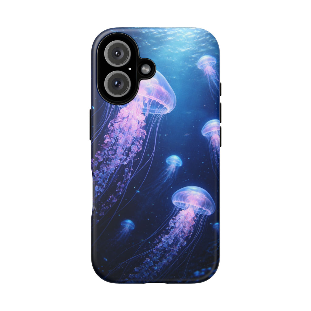 Jellyfish Illustration Phone Case | Tough Case, Ocean Marine Life