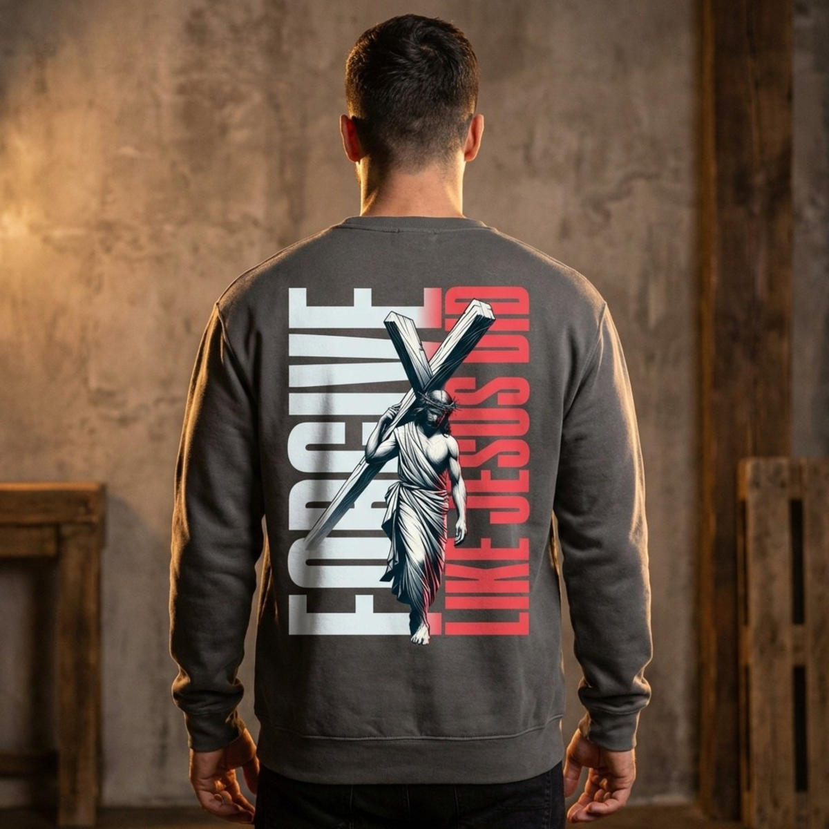 Forgive Like Jesus Hoodie | Christian Faith Quote | Religious Sweatshirt