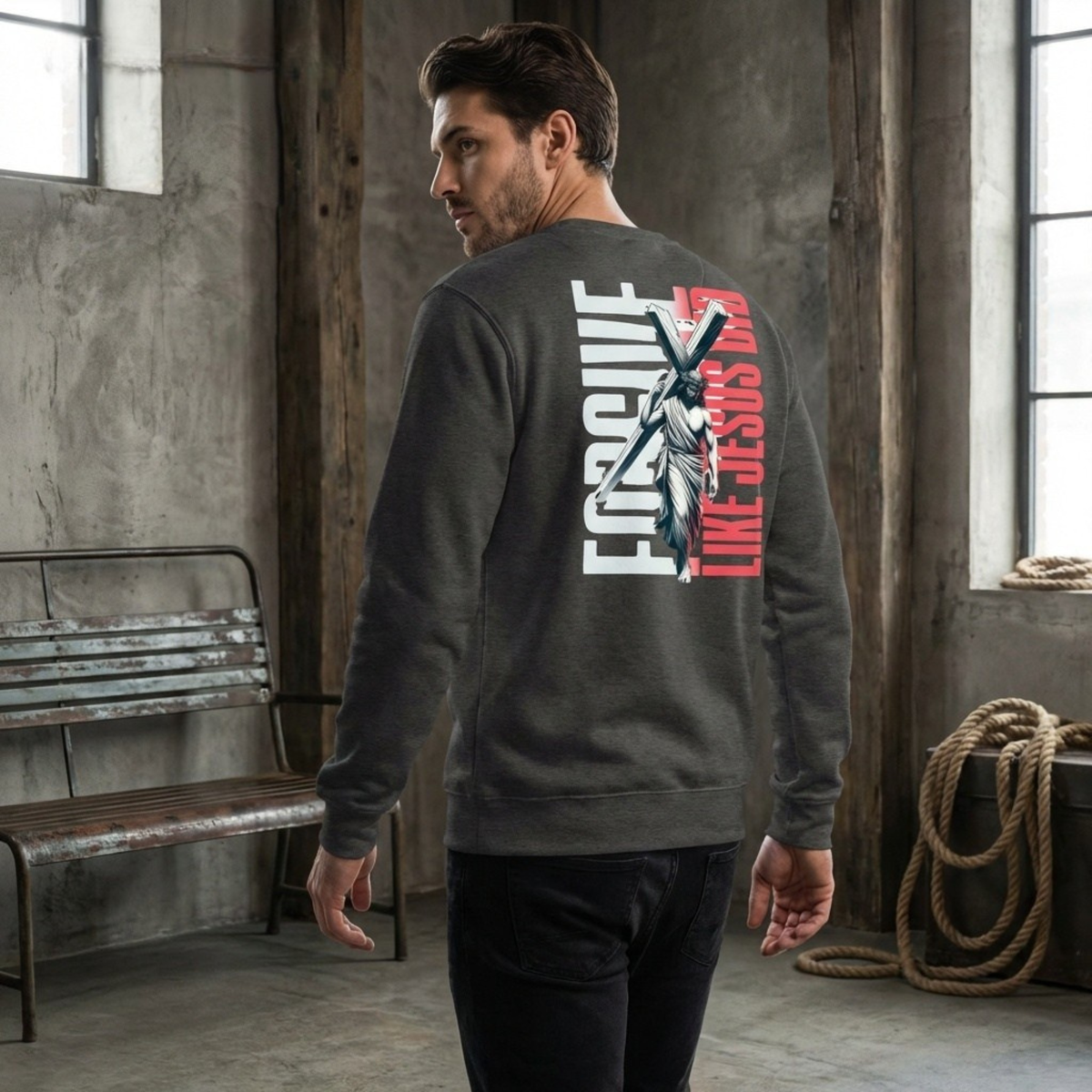 Forgive Like Jesus Hoodie | Christian Faith Quote | Religious Sweatshirt
