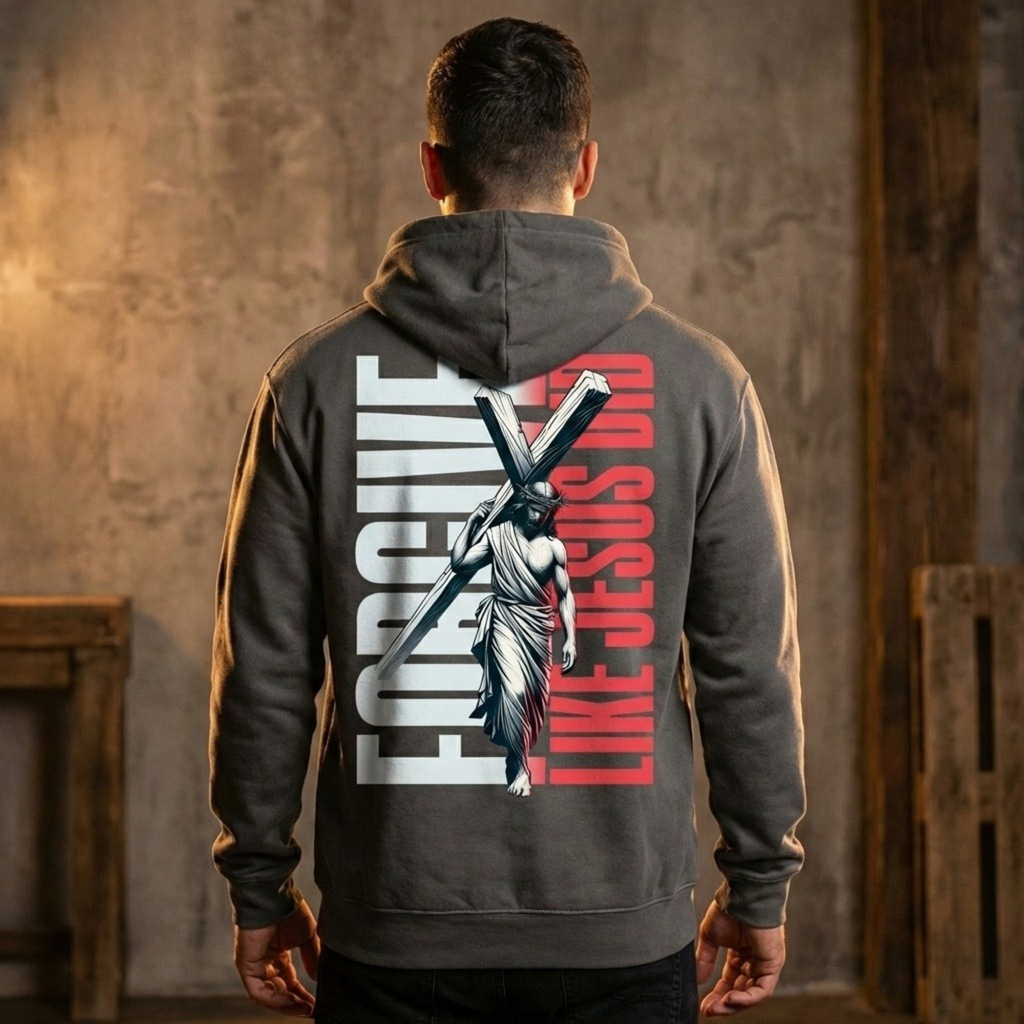 Forgive Like Jesus Hoodie | Christian Faith Quote | Religious Sweatshirt