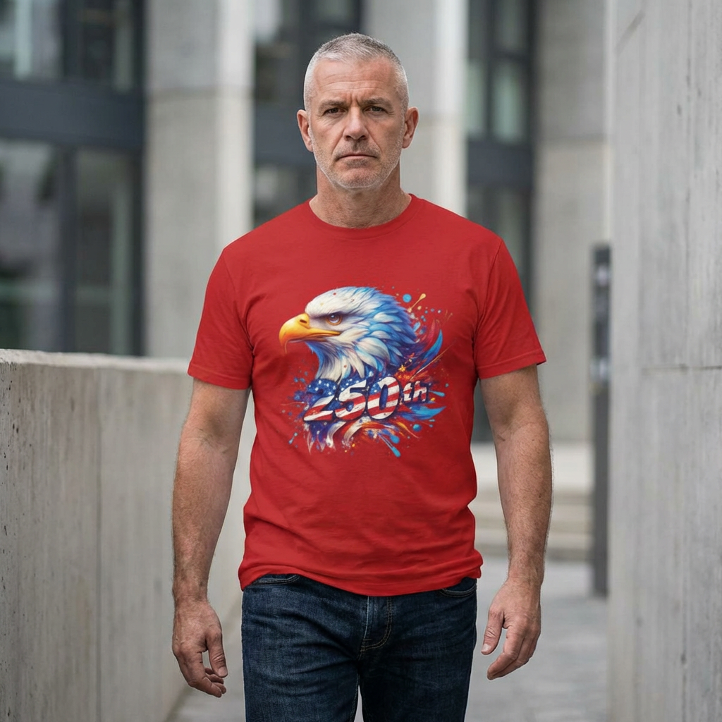 American Eagle 250th Anniversary T-Shirt | Patriotic Independence Design