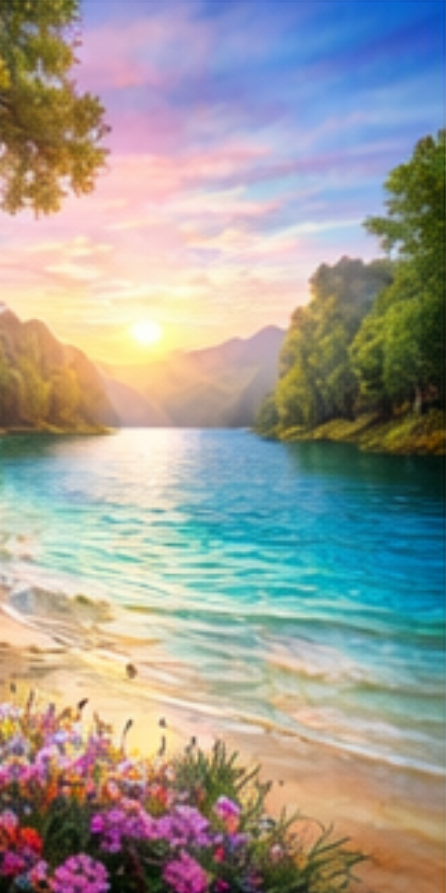 Mountain Lake Nature Landscape Phone Case | Scenic Mountain Phone Case