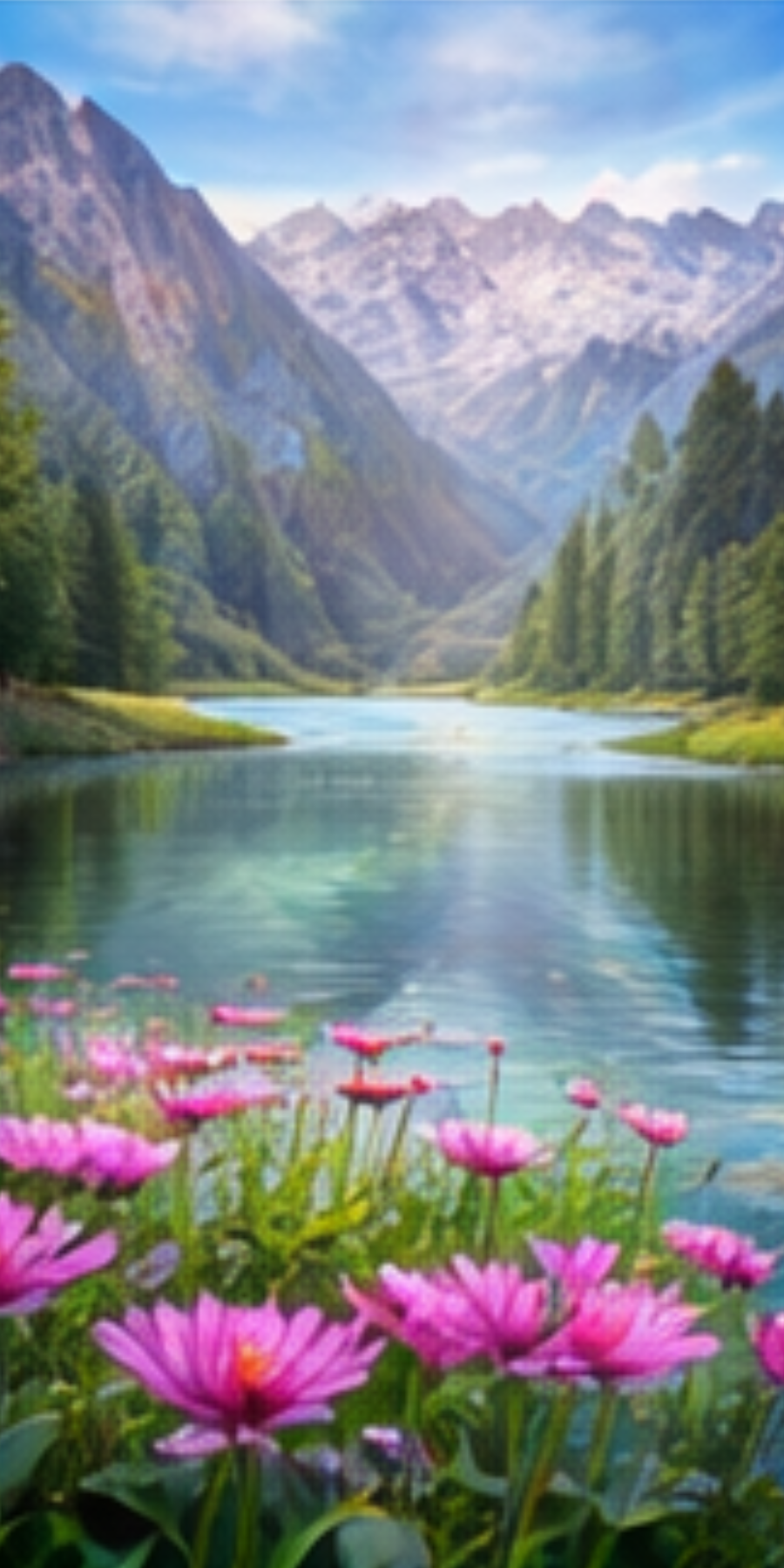 Mountain Lake Nature Landscape Phone Case | Scenic Mountain Phone Case
