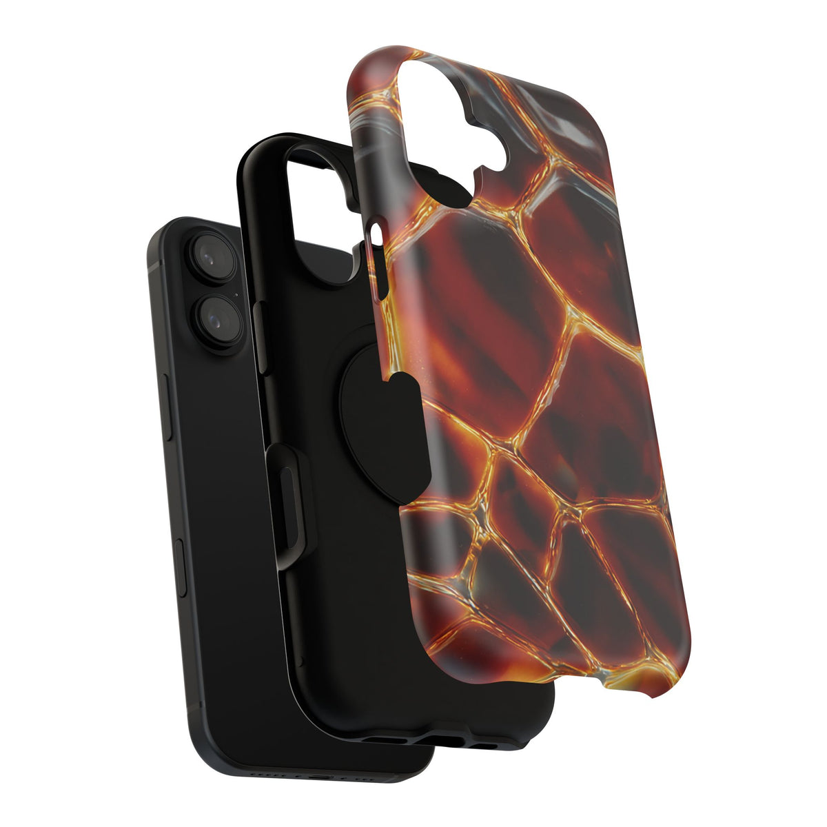 Molten Amber Tortoiseshell Phone Case | Impact-Resistant Case