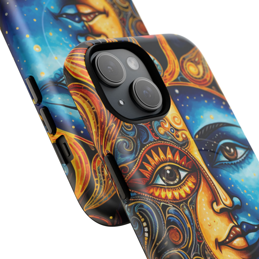Sun and Moon Face Phone Case | Tough Magnetic Case