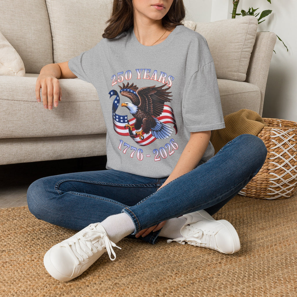250th America Bald Eagle T-Shirt | Independence Day Patriotic Tee