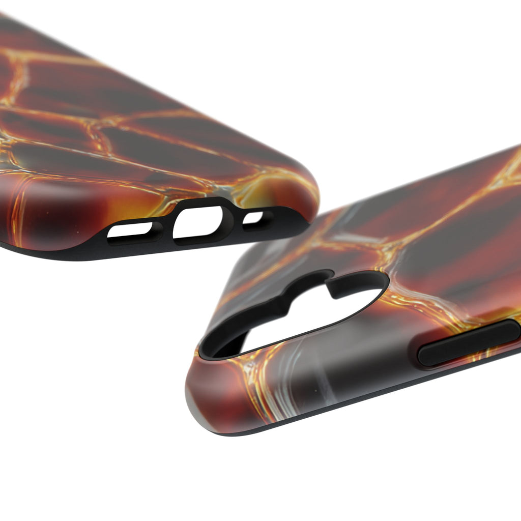 Molten Amber Tortoiseshell Phone Case | Impact-Resistant Case