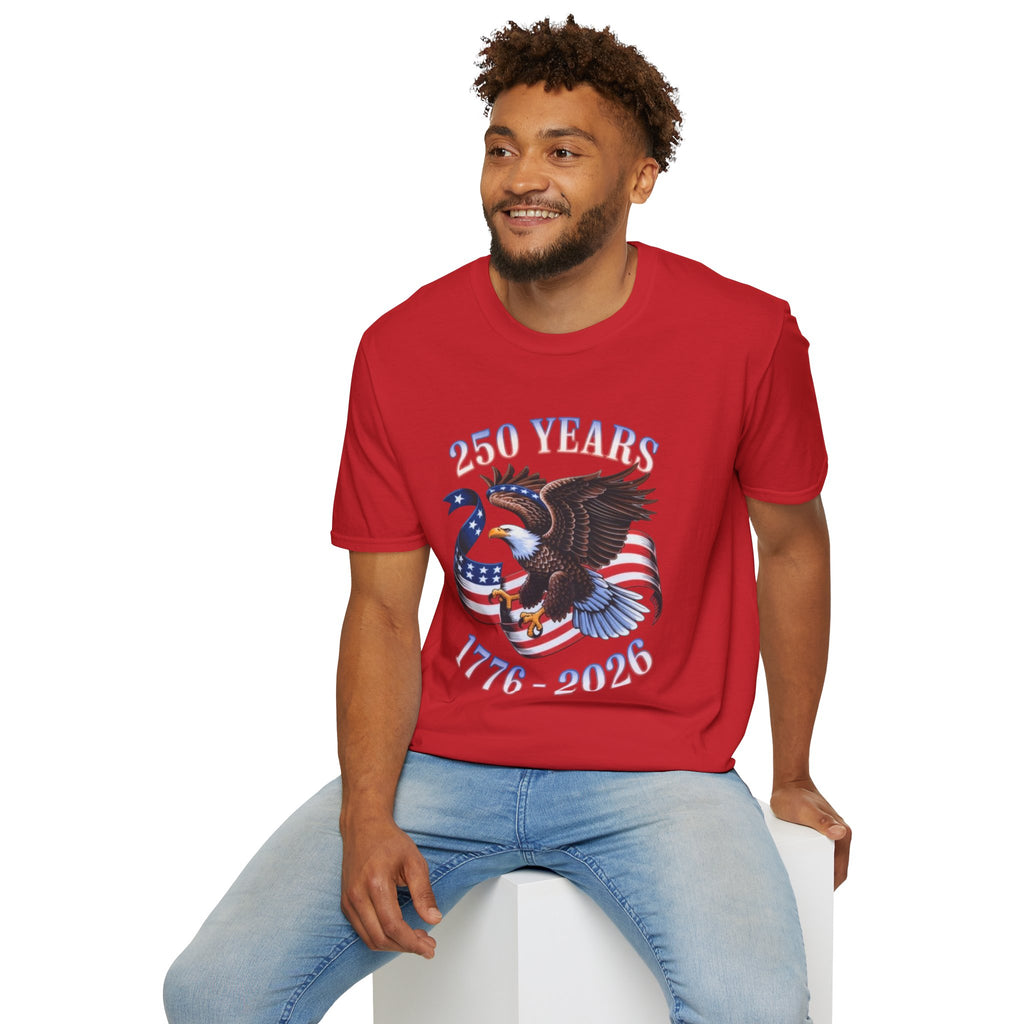250th America Bald Eagle T-Shirt | Independence Day Patriotic Tee