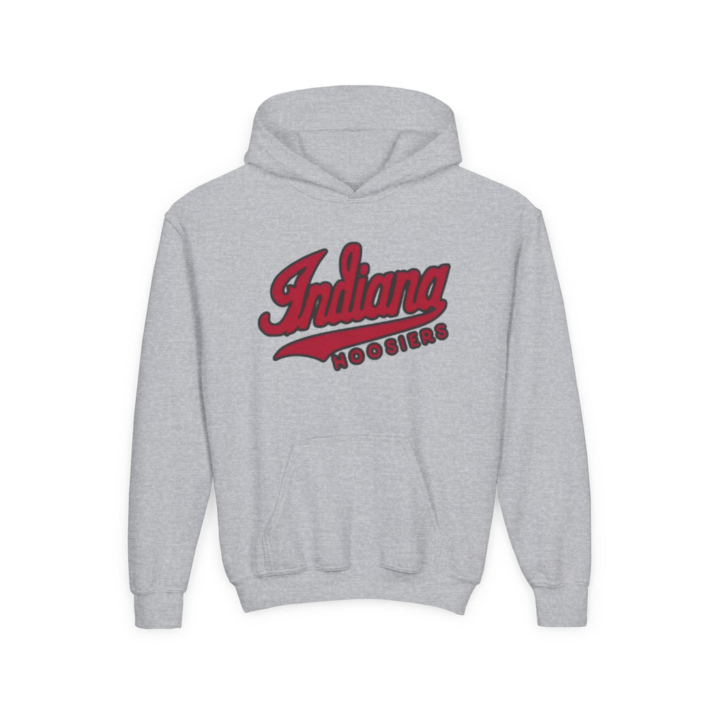 Indiana Hoosiers Youth Hoodie | College Script Sweatshirt | Crimson Team Logo | Kids IU Fan Pullover | Game Day Gift