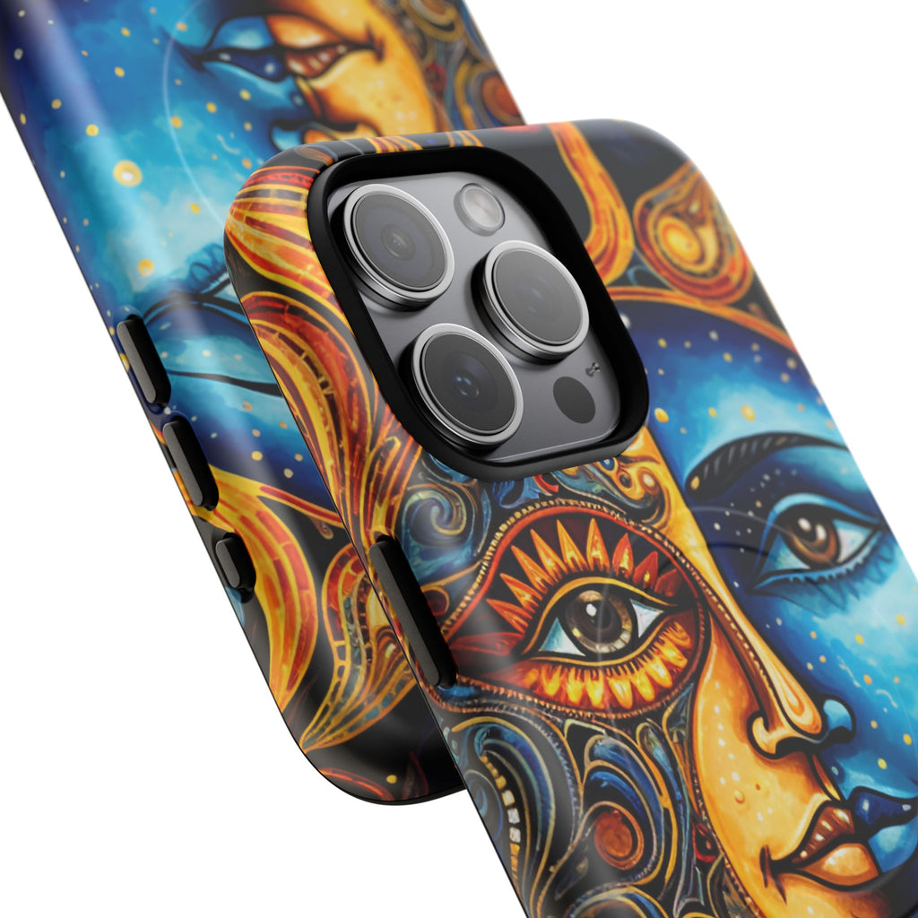 Sun and Moon Face Phone Case | Tough Magnetic Case