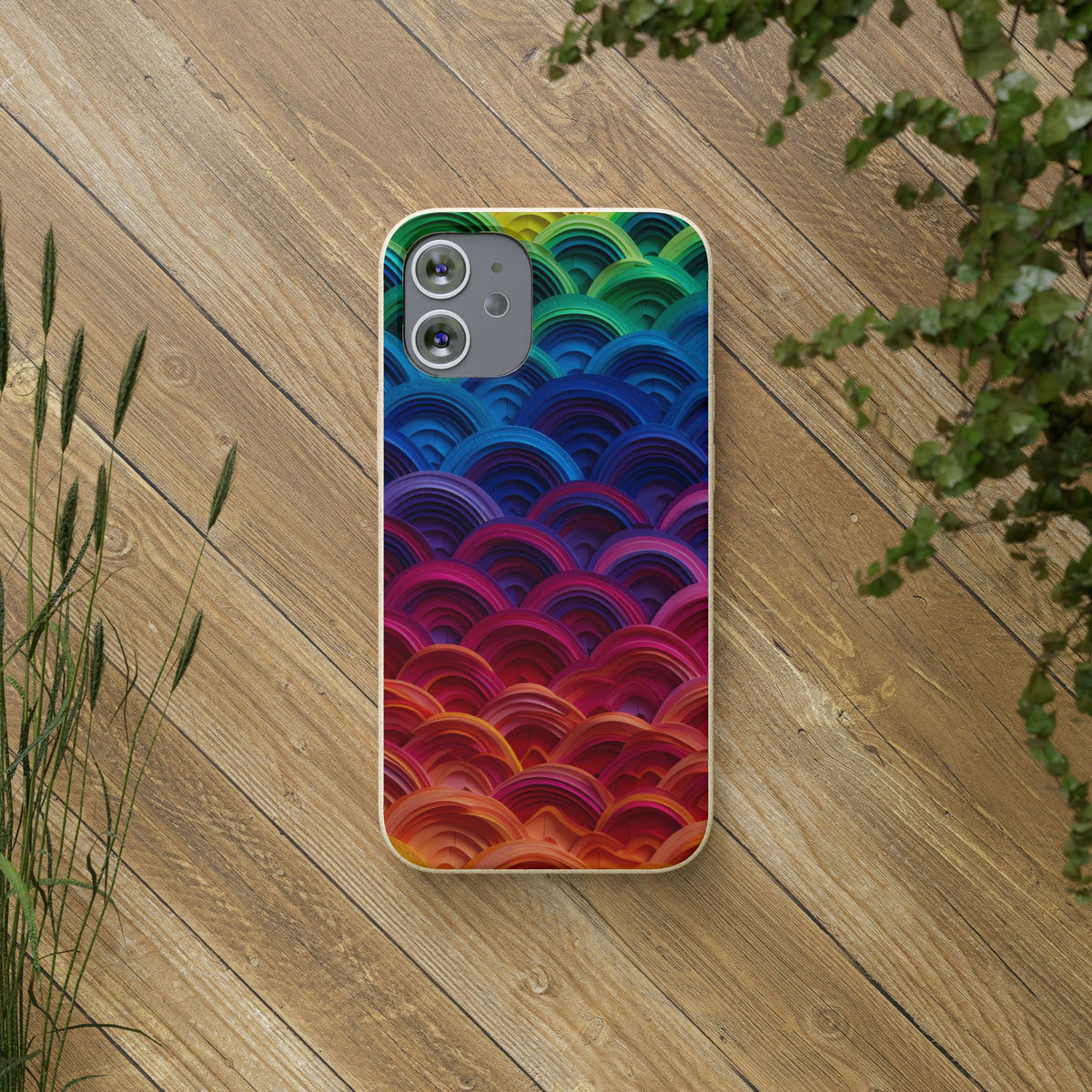 Rainbow Scales Phone Case | Biodegradable Case