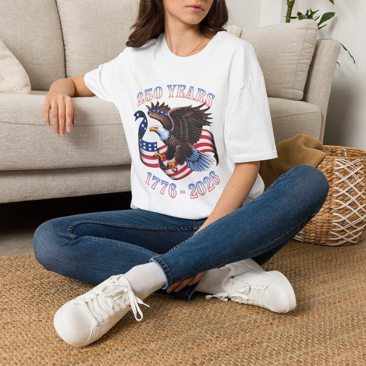 250th America Bald Eagle T-Shirt | Independence Day Patriotic Tee