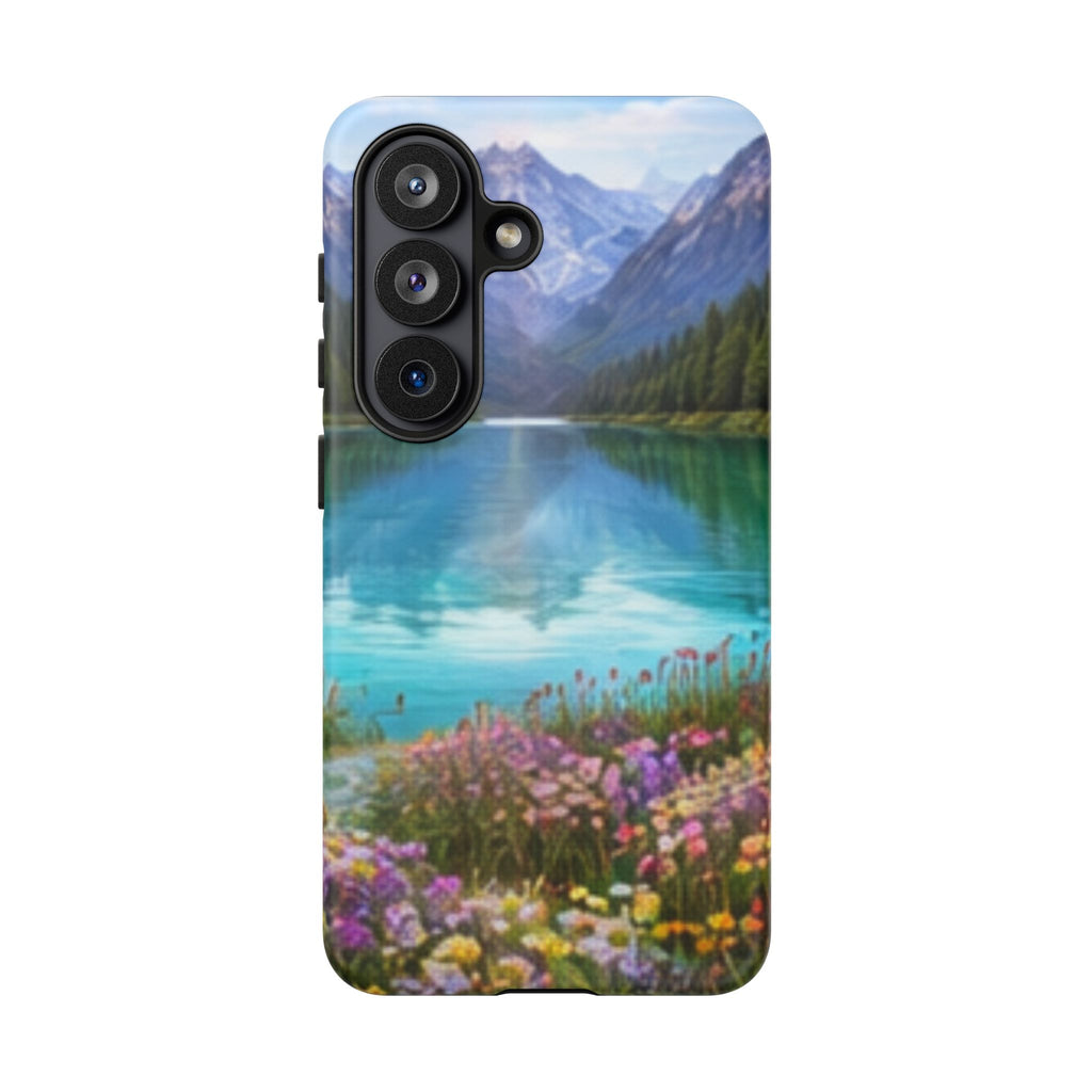 Mountain Lake Nature Landscape Phone Case | Scenic Mountain Phone Case