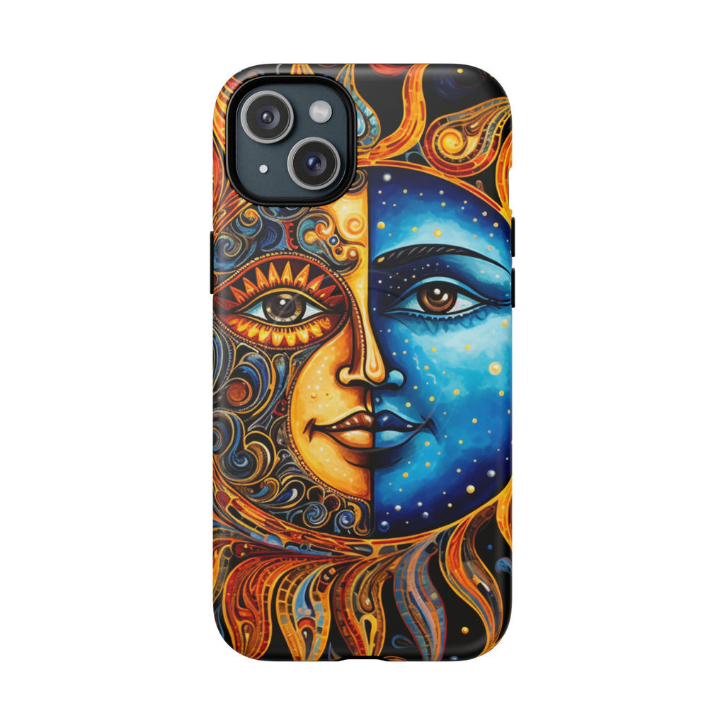 Sun and Moon Face Phone Case | Tough Magnetic Case