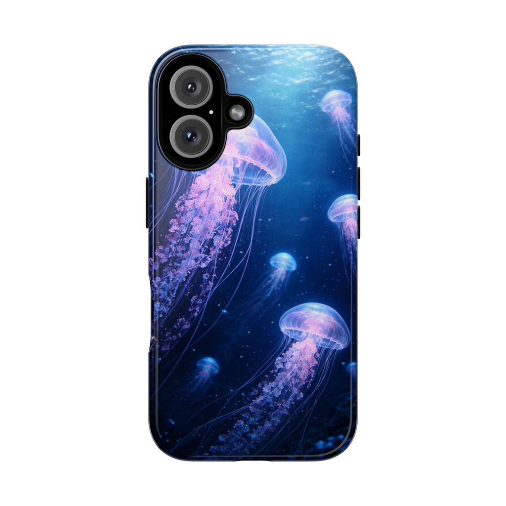 Jellyfish Illustration Phone Case | Tough Case, Ocean Marine Life