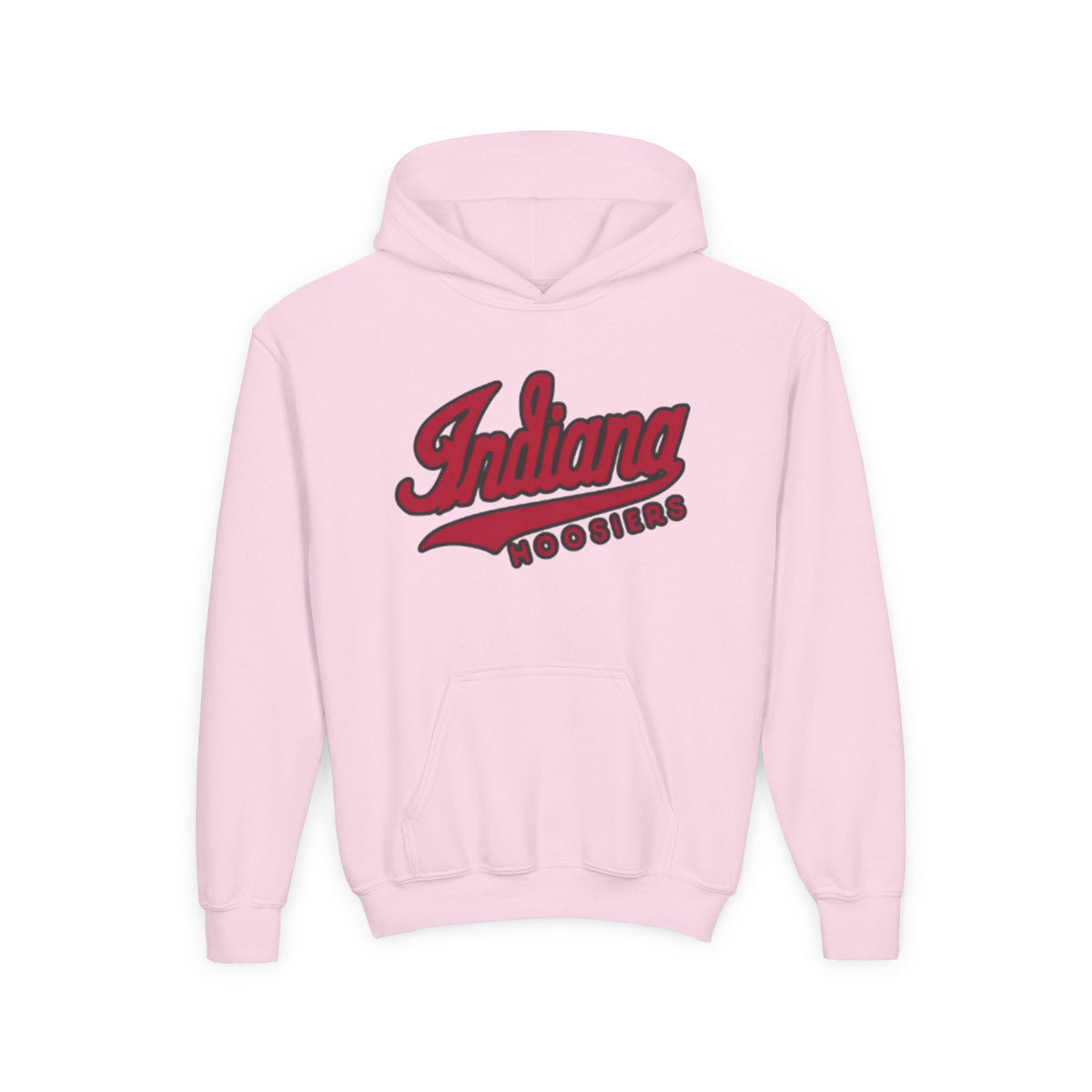 Indiana Hoosiers Youth Hoodie | College Script Sweatshirt | Crimson Team Logo | Kids IU Fan Pullover | Game Day Gift