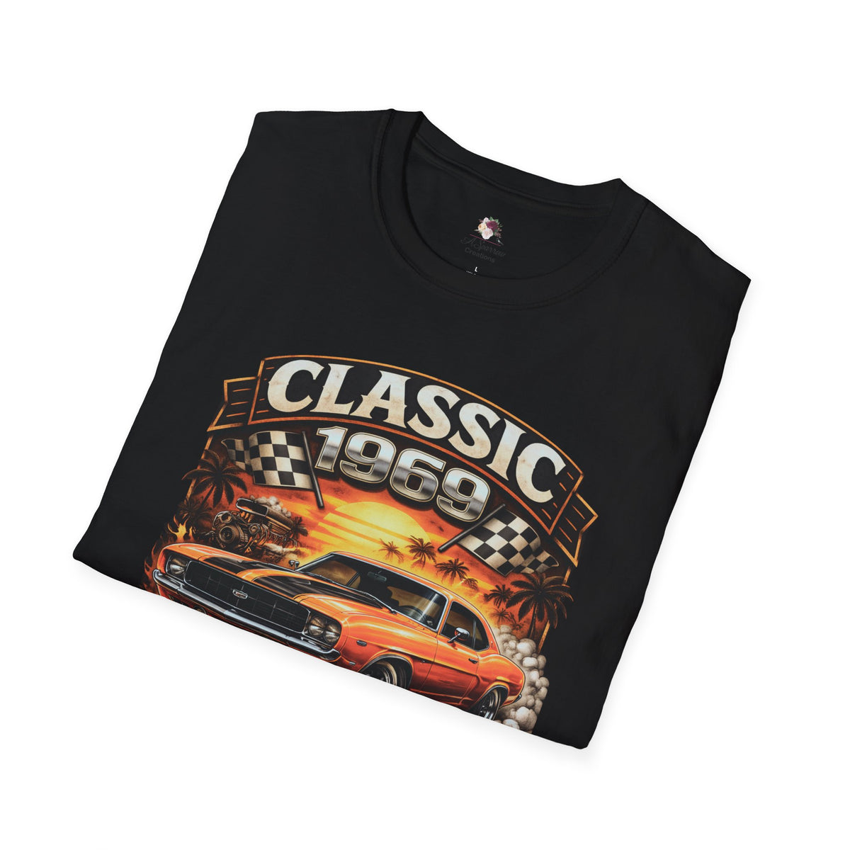 1969 Classic American Muscle Car T-Shirt | Vintage Camaro Graphic
