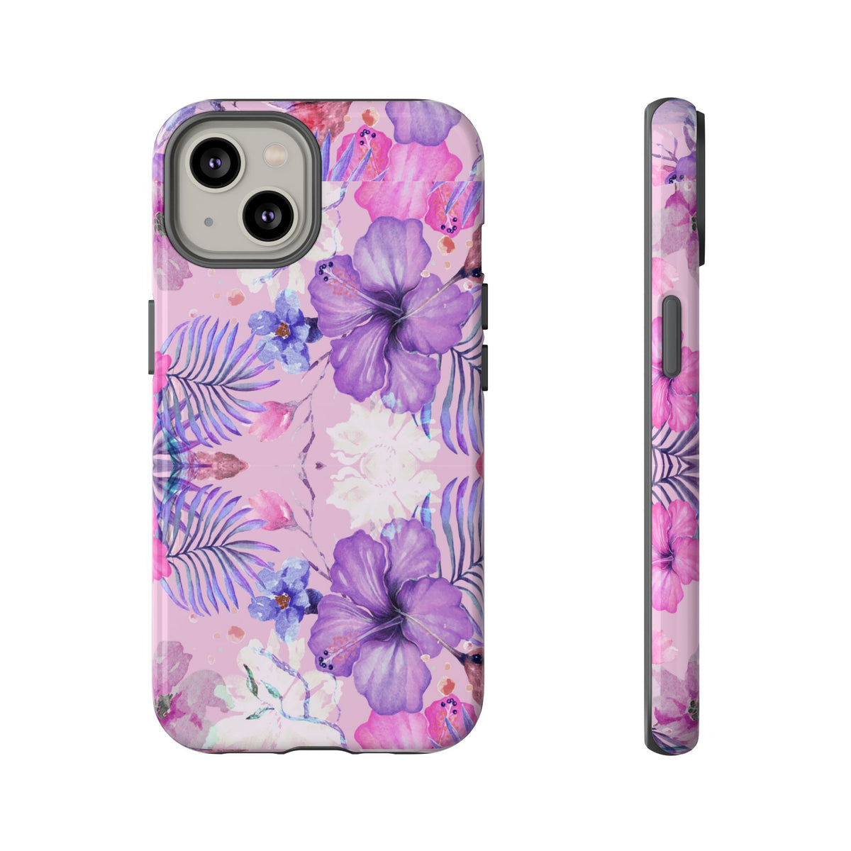 Phone Case, Artistic Floral Tough Case, Colorful Whimsical Trending Cover, Protective Device Shell, Stylish Smartphone Skin, Unique Mobile