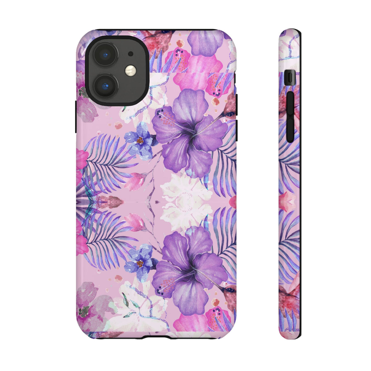 Phone Case, Artistic Floral Tough Case, Colorful Whimsical Trending Cover, Protective Device Shell, Stylish Smartphone Skin, Unique Mobile
