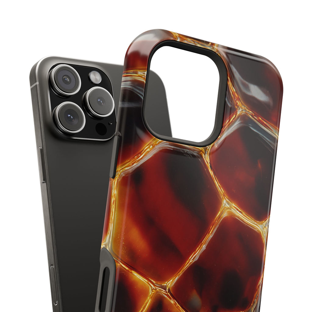 Molten Amber Tortoiseshell Phone Case | Impact-Resistant Case