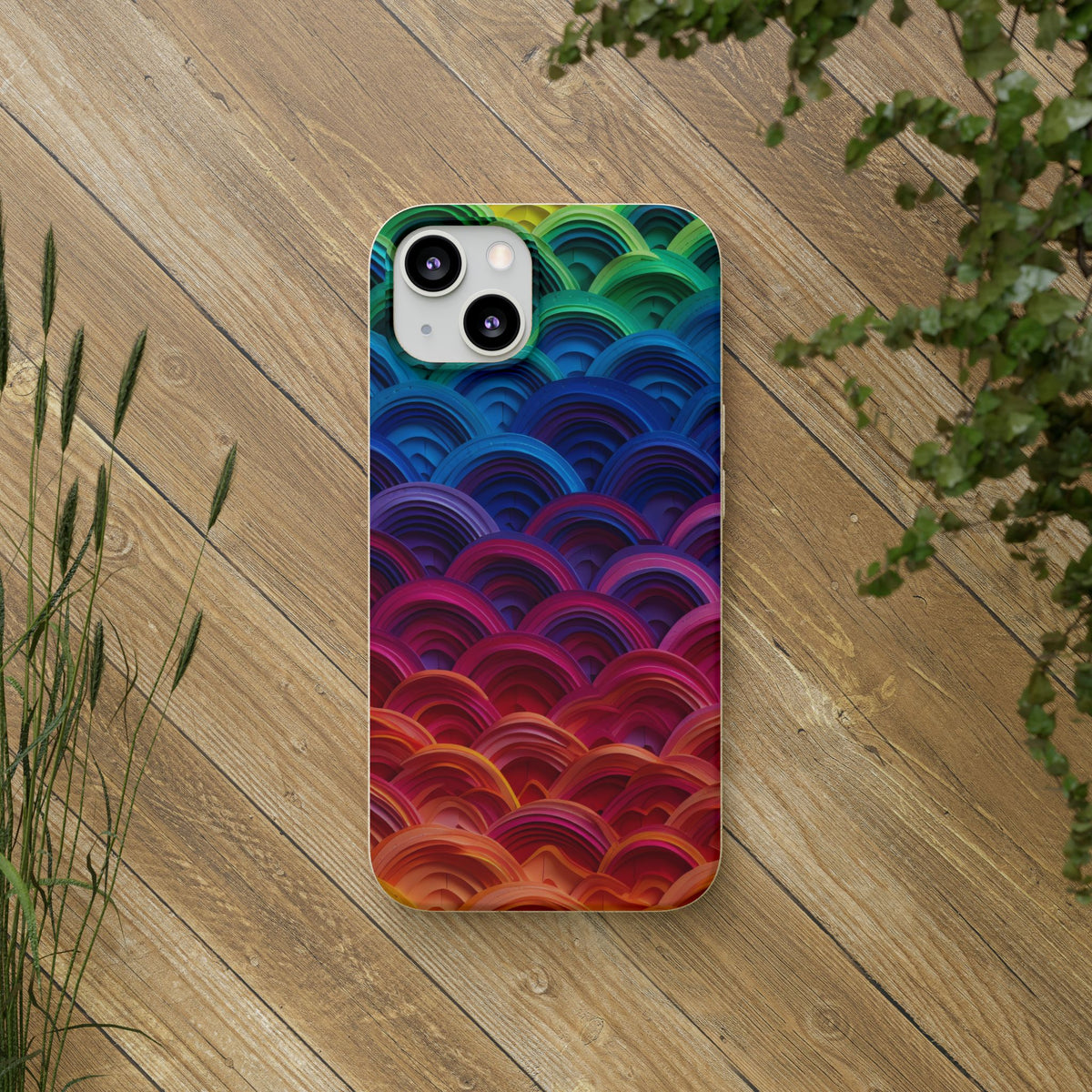 Rainbow Scales Phone Case | Biodegradable Case