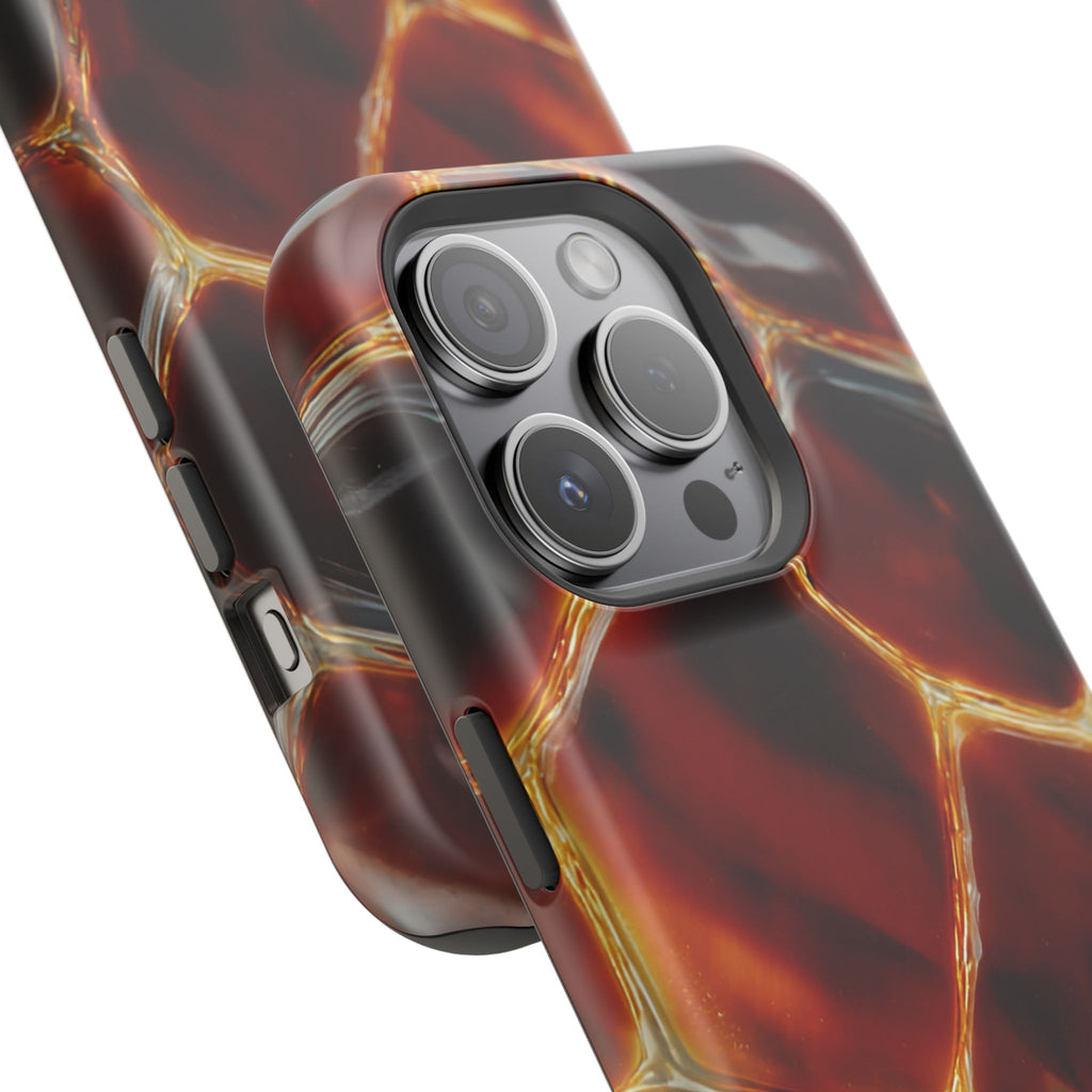 Molten Amber Tortoiseshell Phone Case | Impact-Resistant Case